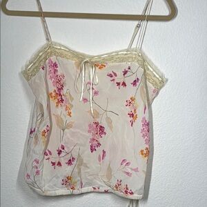 Gap silk floral camisole
